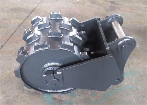 compaction wheel excavator attachment|used compaction wheels for excavators.